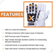 Goatskin Leather Cut Resistant Impact Gloves White Black - Infographics - Wiping Hub