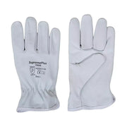Goatskin Leather Driver Gloves White - product - Wiping Hub