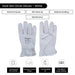 Goatskin Leather Driver Gloves - White - L, XL, 2XL - Wiping Hub
