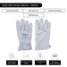 Goatskin Leather Driver Gloves - White - L, XL, 2XL