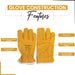 Goatskin Leather Driver Gloves Yellow - Infographics - Wiping Hub