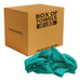 Recycled Green Huck Cleaning Towels - 10 lbs. Box - Wiping Hub