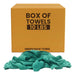 Recycled Green Huck Cleaning Towels - 10 lbs. Box - Wiping Hub