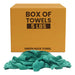 Recycled Green Huck Cleaning Towels - 5 lbs. Box - Wiping Hub