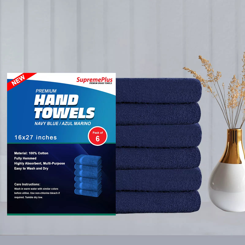 Blue Hand Towels - 16” x 27”