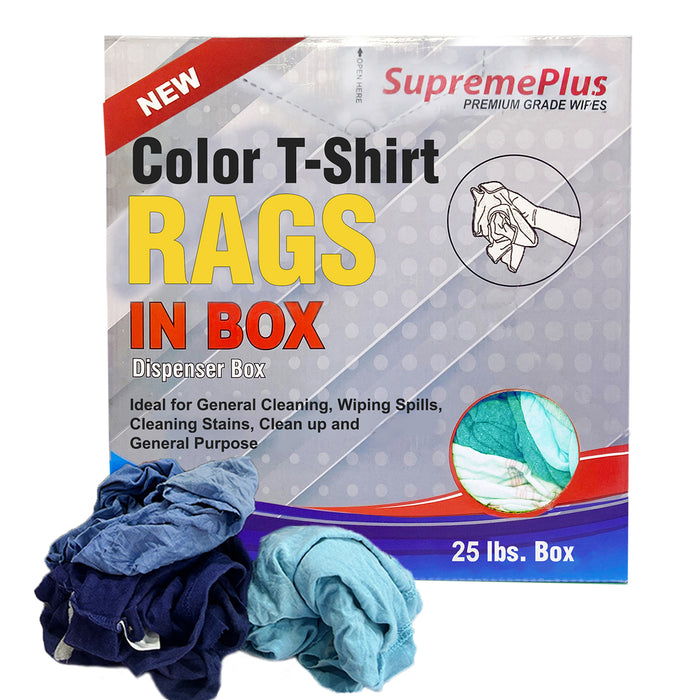 New Washed Multi-Color T-Shirt Wiping Rags