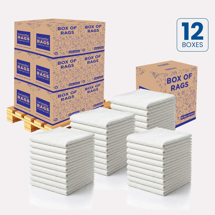 New White Heavyweight Cotton Rags