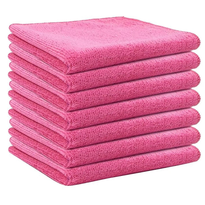 Microfiber Towels - Pink - Wiping Hub