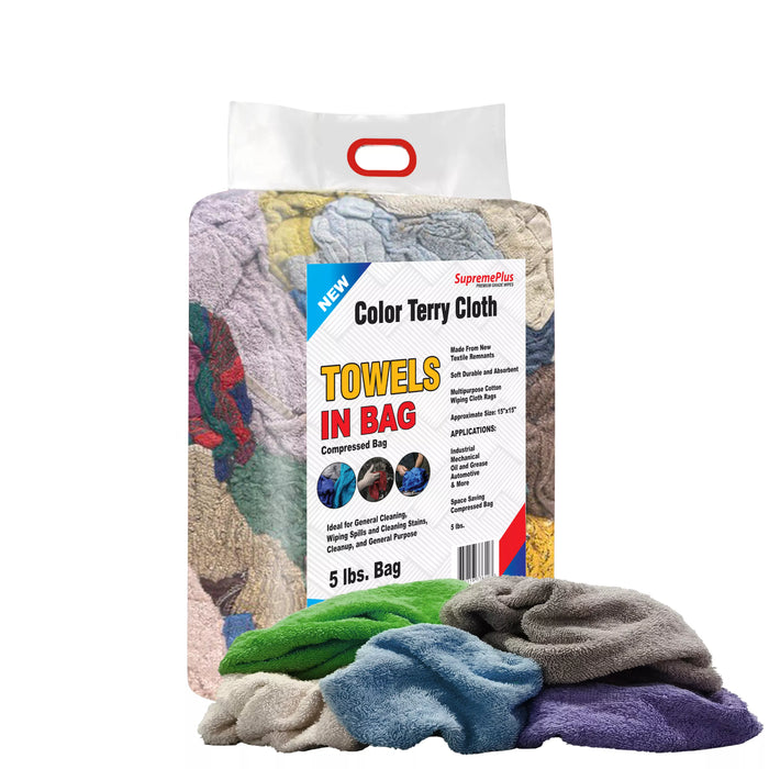 New Color Terry Towel Cleaning Rags - Bulk Buy
