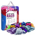 New Multi-Color Knit T-Shirt Washed Rags - 1 lb. Bag - Pack of 24 - Wiping Hub