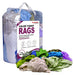 New Multi-Color Washed T-shirt Rags - 4 lbs. Bag  - Pack of 6 - Wiping Hub