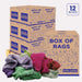 Bulk Color Terry Towel Cleaning Rags – 600 lbs. Pallet – 12 x 50 lbs. Boxes - Wiping Hub