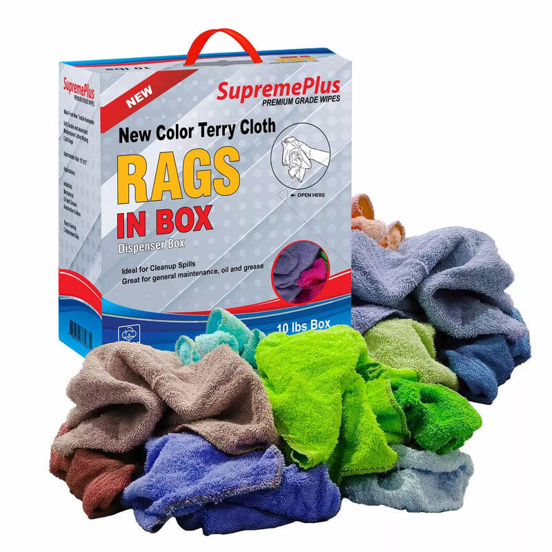 New Color Terry Towel Cleaning Rags - Bulk Buy