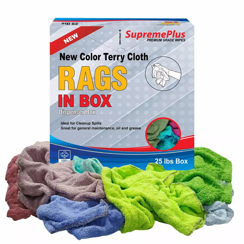 New Color Terry Towel Cleaning Rags - Bulk Buy
