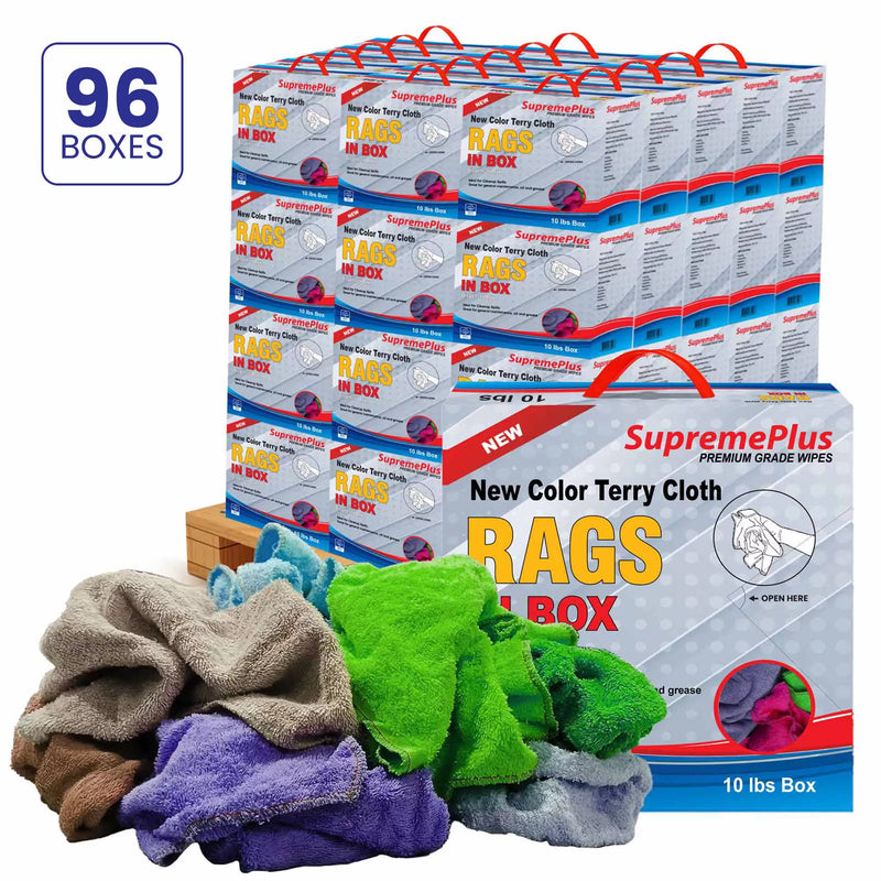 New Color Terry Towel Cleaning Rags - Bulk Buy