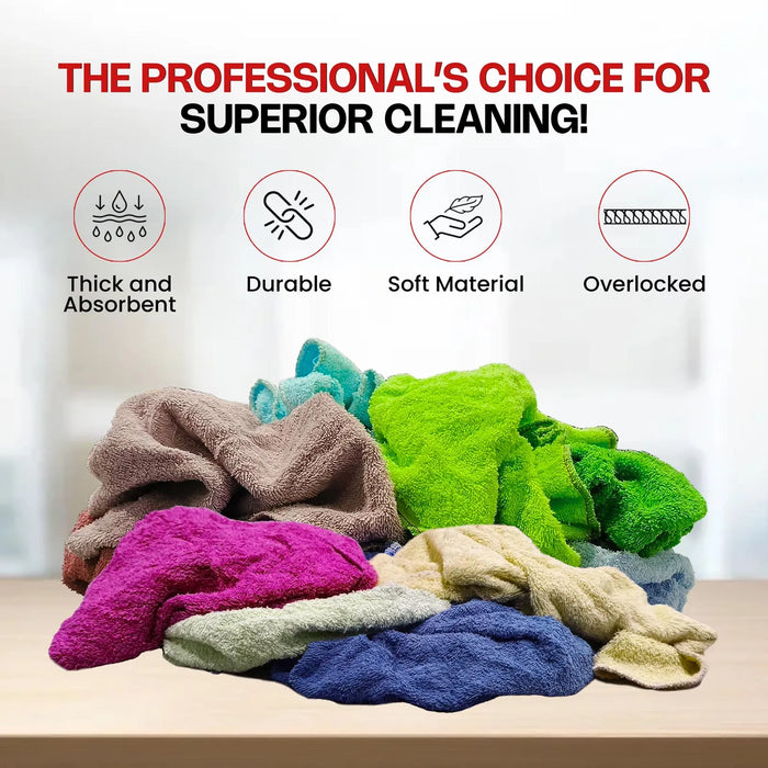 New Color Terry Towel Cleaning Rags – Infographics – Wiping Hub