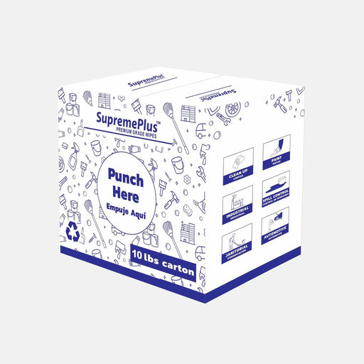 New Medium Weight White Knit T-Shirt Cleaning Rags - 720 lbs Pallet - 72 x 10 lbs Boxes - Wiping Hub