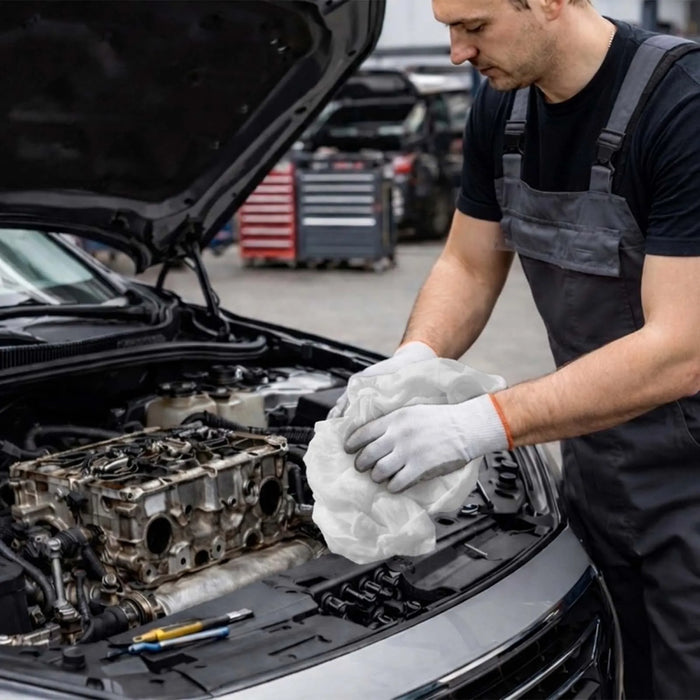 New Medium Weight White T-Shirt Cleaning Rags - Usages - Wiping Hub