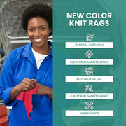 New Multi Color Knit T-Shirt Cleaning Rags - Infographics - Wiping Hub