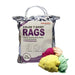 New Multi-Color Washed T-Shirt Rags - 4 lbs. Bag  - Pack of 6