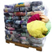New Multi Color Knit T-Shirt Cleaning Rags - 800 lbs Pallet - 160 x 5 lbs Bags - Wiping Hub