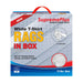 New Premium White Washed T-shirt Rags - 10 lbs. Compressed Box - Wiping Hub