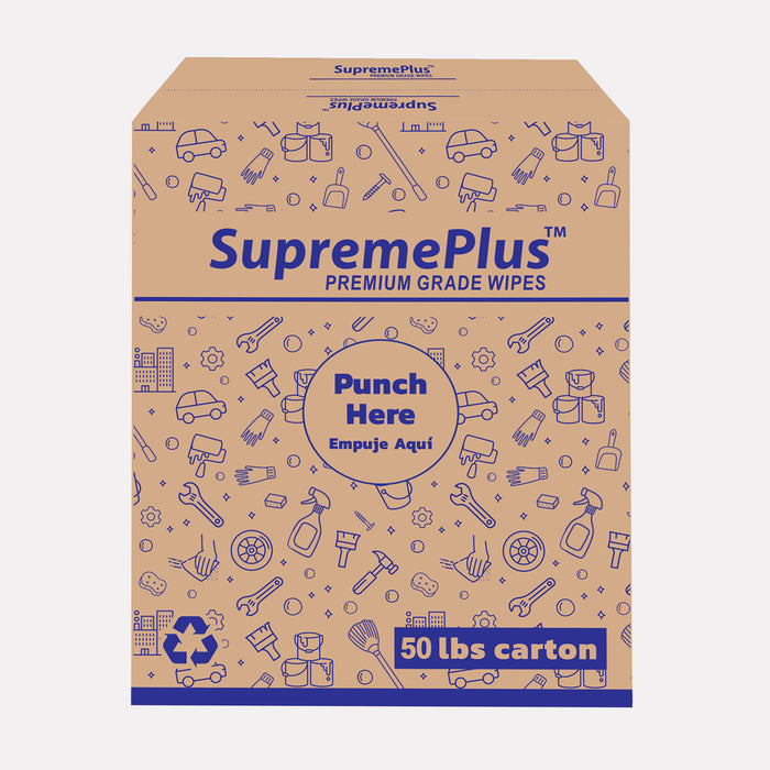 New Premium White Washed T-shirt Rags - 50 lbs. Box