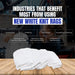New White Knit T-Shirt Cleaning Rags - Infographics - Wiping Hub