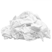 New White Knit T-Shirt Cleaning Rags - Wiping Hub