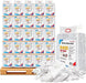 White washed T-shirt material rags in a 5-pound bag, suitable for cleaning and wiping, from Wiping Hub.
