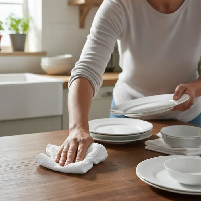 New White Knit T-Shirt Cleaning Rags - Usages - Wiping Hub