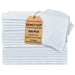 New white knit t-shirt Exact cut rags 100 pieces pack