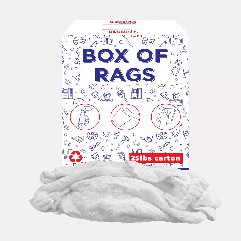 New White Terry Towel Rags