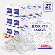 New White Terry Towel Cleaning Rags – 675 lbs. Pallet - 27 x 25 lbs. Boxes - Wiping Hub