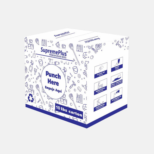 New White Terry Towel Cleaning Rags – 720 lbs. Pallet - 72 x 10 lbs. Boxes - Wiping Hub