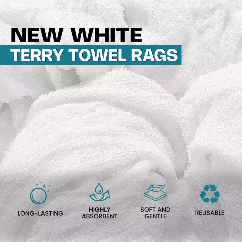 New White Terry Towel Rags