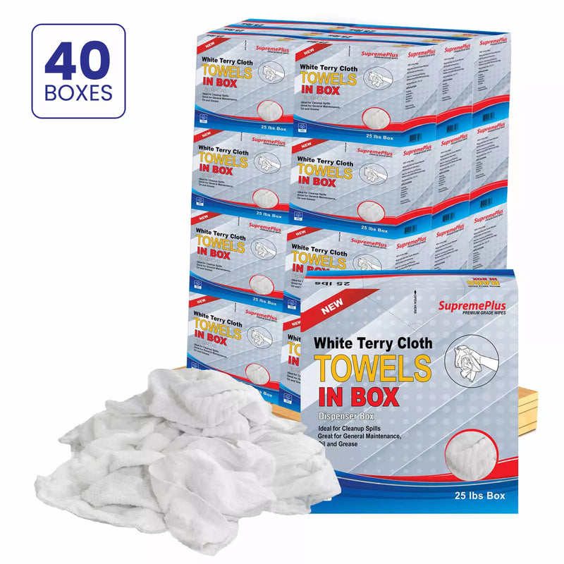 New White Terry Towel Rags