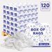 New White Terry Towel Cleaning Rags – 600 lbs. Pallet - 120 x 5 lbs. Boxes - Wiping Hub