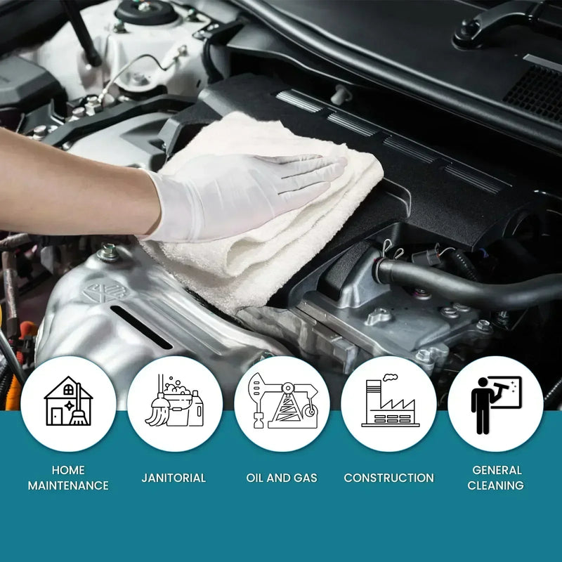 New White Terry Towel Cleaning Rags – Infographics – Wiping Hub
