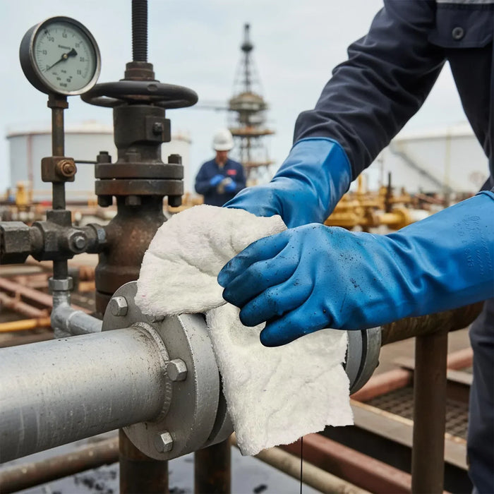 Bulk White Terry Towel Cleaning Rags – 675 lbs. Pallet - 27 x 25 lbs. Boxes - Wiping Hub