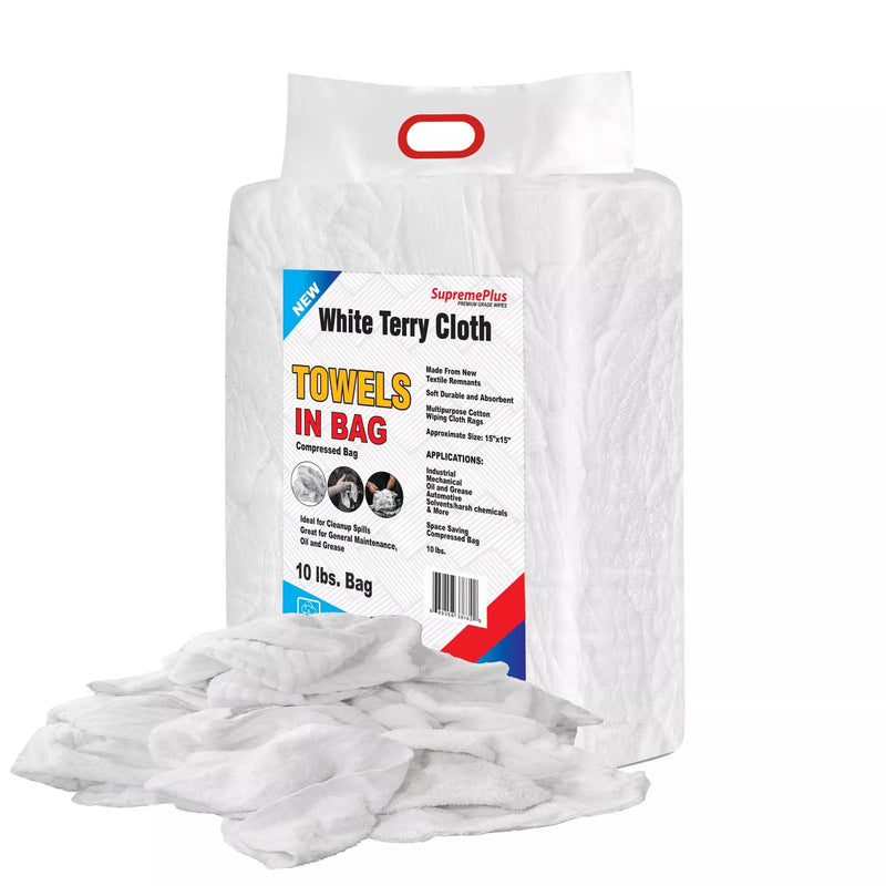 New White Terry Towel Rags