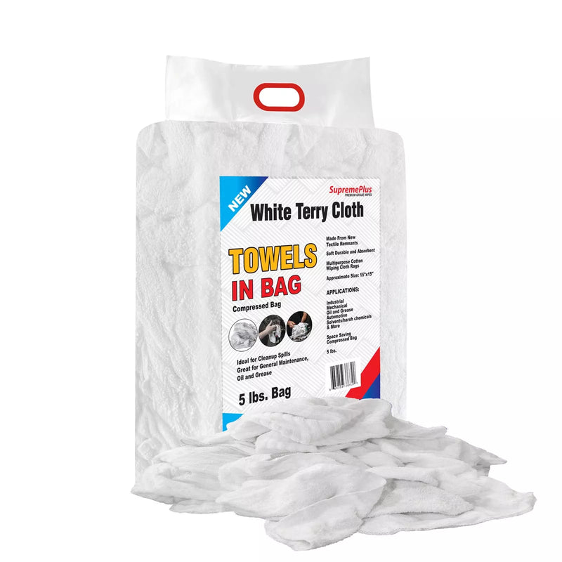 New White Terry Towel Rags