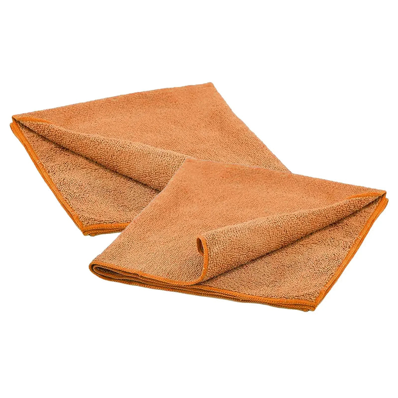 Color Microfiber Towels - Orange - 16" x 16" - 36 Counts