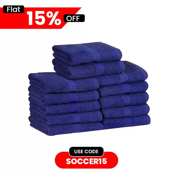Premium Blue Bath Towels - 24" x 50"