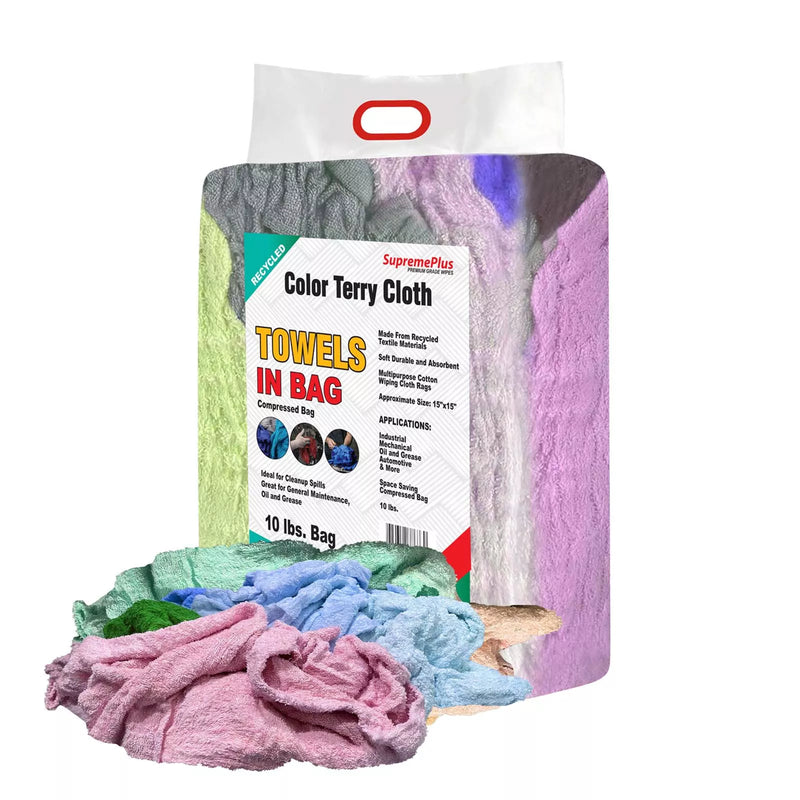Recycled Color Terry Towel Rags