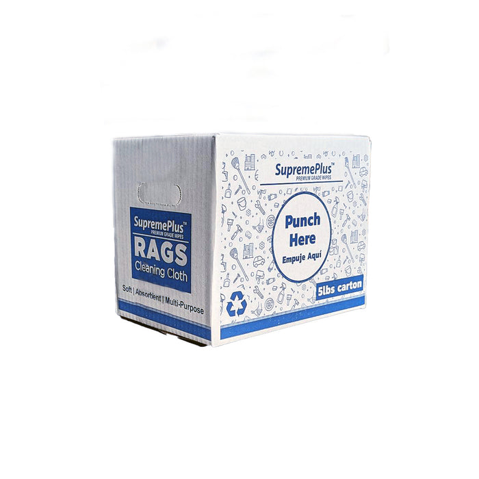 Recycled Color Knit T-Shirt Rags - 5 lbs. Box - Wiping Hub