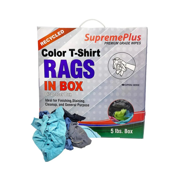 Recycled Color Knit T-Shirt Material Cleaning Rags - Bulk Buy - Wiping Hub