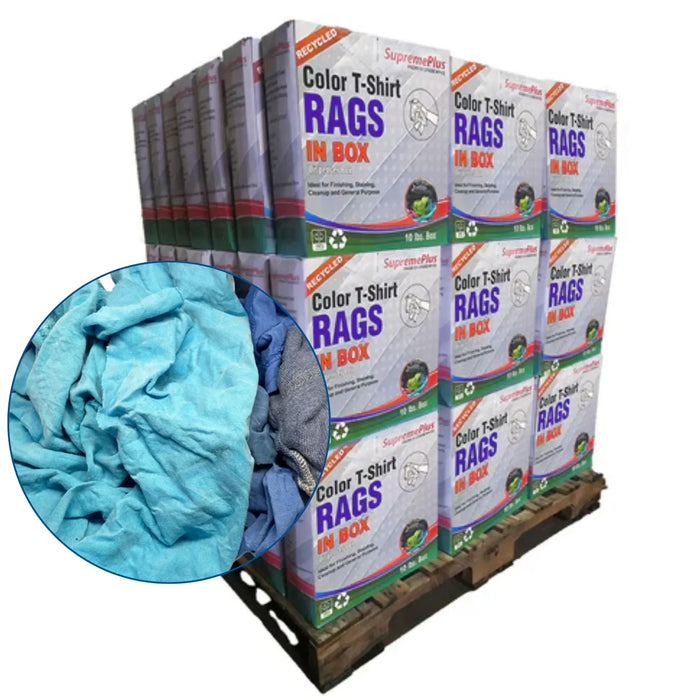 Recycled Color Knit T-Shirt Material Cleaning Rags - Bulk Buy - Wiping Hub