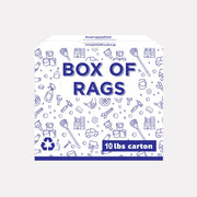 New Multicolor Knit T-Shirt Cleaning Rags - 10 lbs Box - Wiping Hub