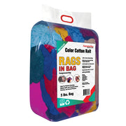 Recycled Color Knit T-Shirt Cleaning Rags - 5 lbs. Bag - Wiping Hub